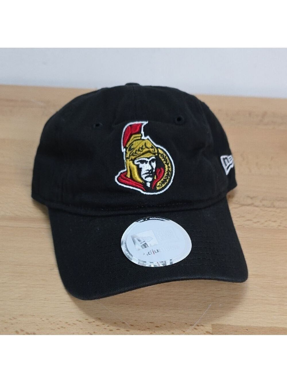 New Era Black Cap with Team Logo